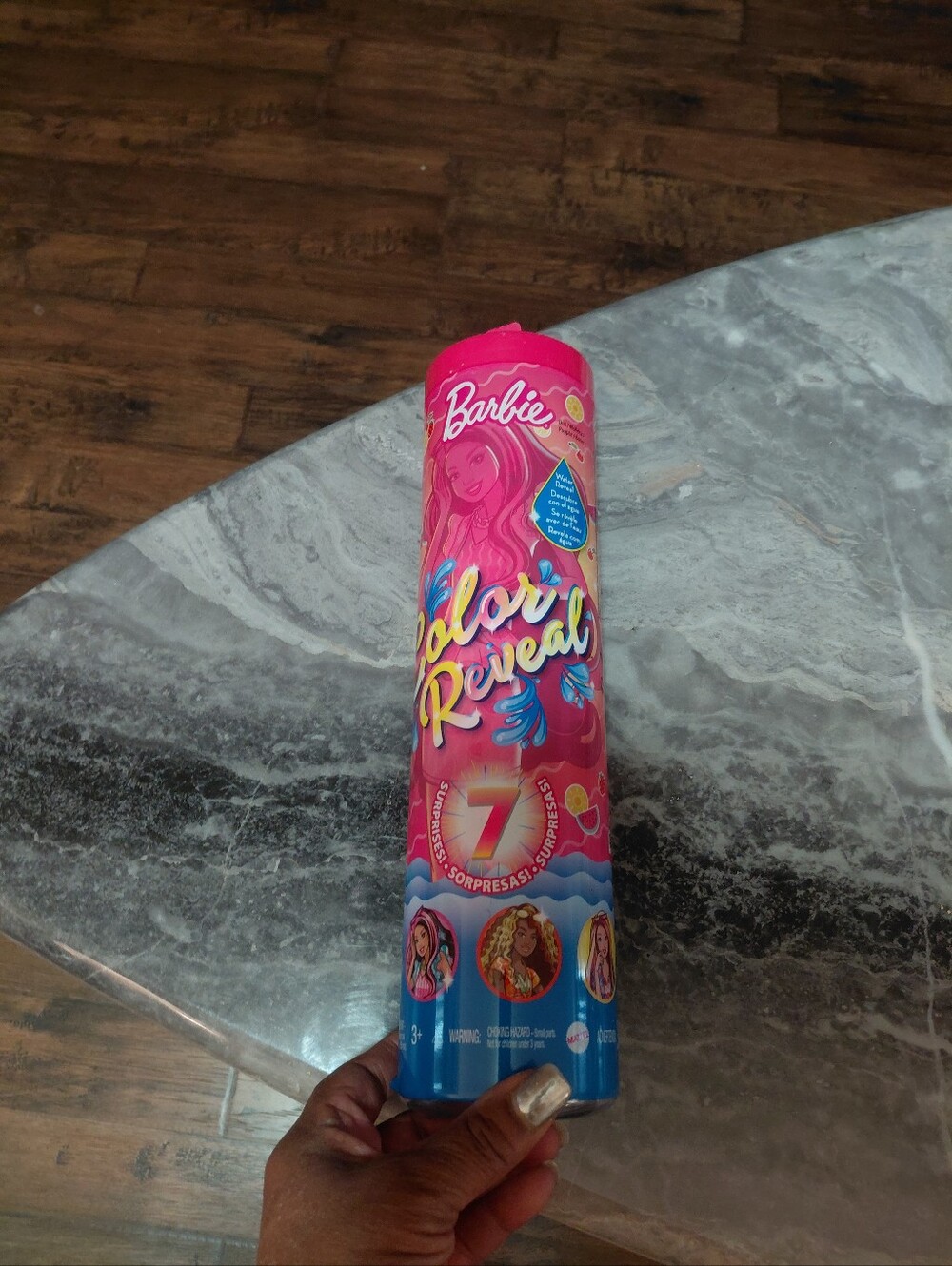 Barbie Sweet Fruitie Surprise Pink Collectible Play Tube